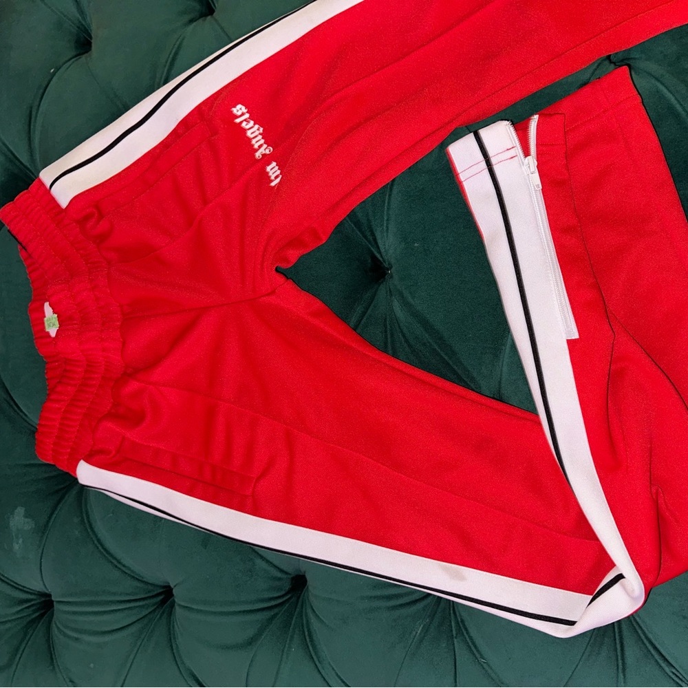 Womens palm angels flare track pants
